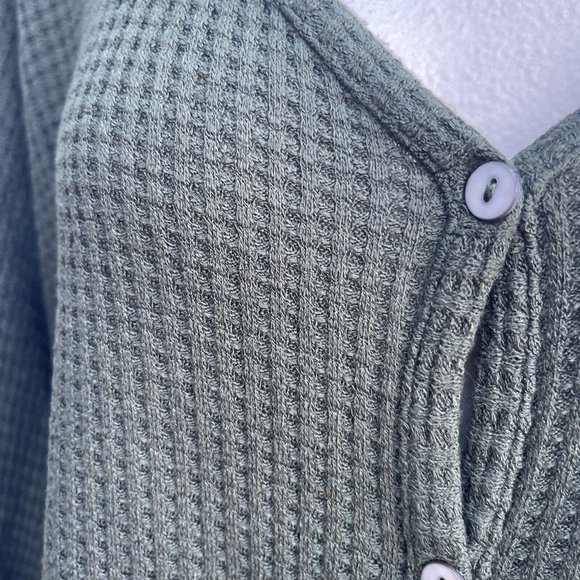 Westbound Size 2X Womens Tunic Green Button Front 3/4 Sleeve - Picture 2 of 6